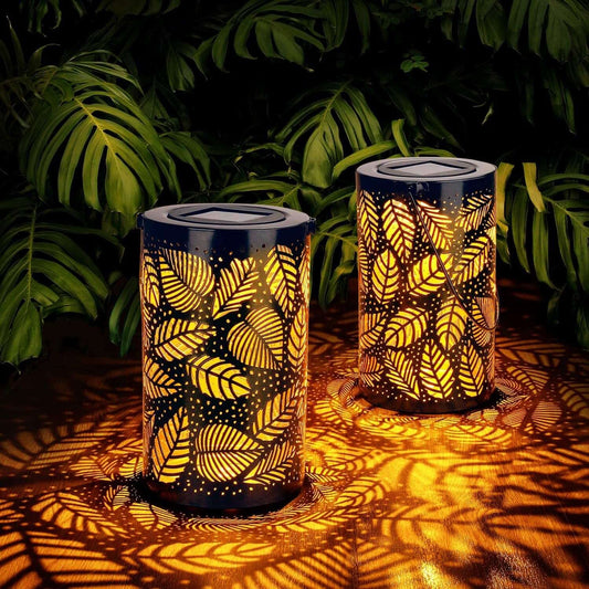 FloraGlow – Sfeervolle Bladvormige Lantaarn voor Buiten