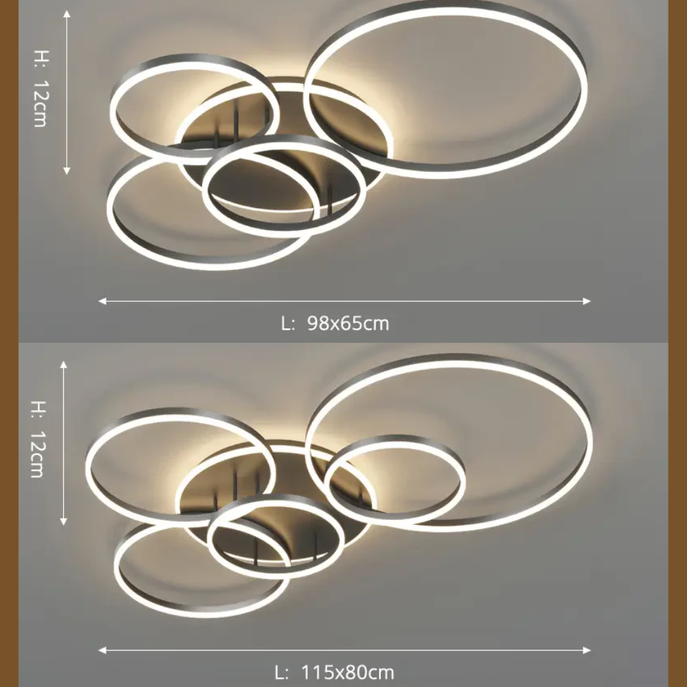 NoirGlow – Moderne Zwarte Plafondlamp