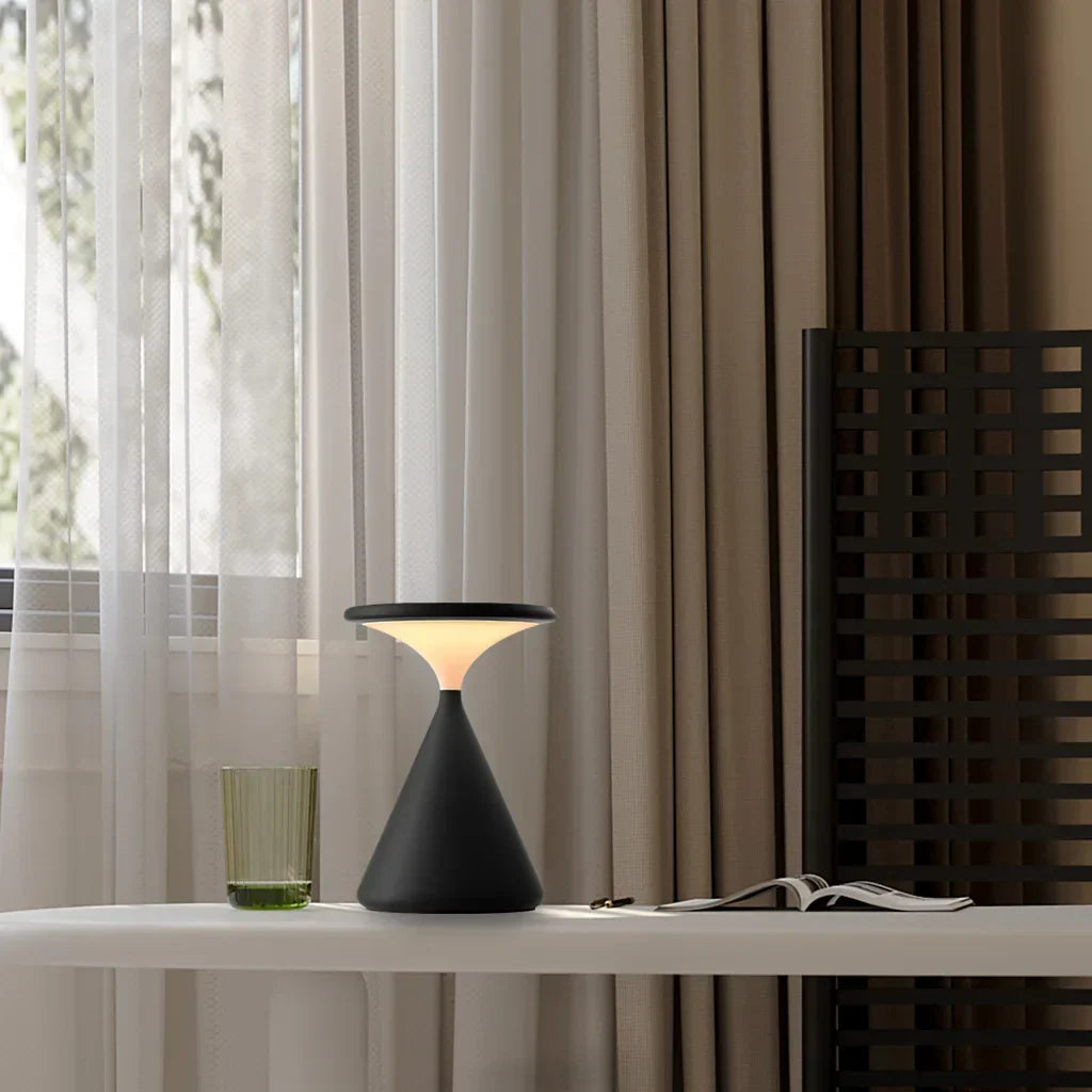 Aeron – Draadloze Zandloper Tafellamp met Modern Karakter