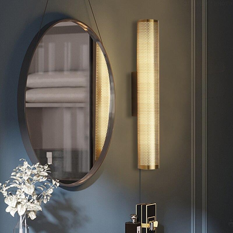 Aurelio - Luxueuze gouden wandlamp in Art Deco-stijl