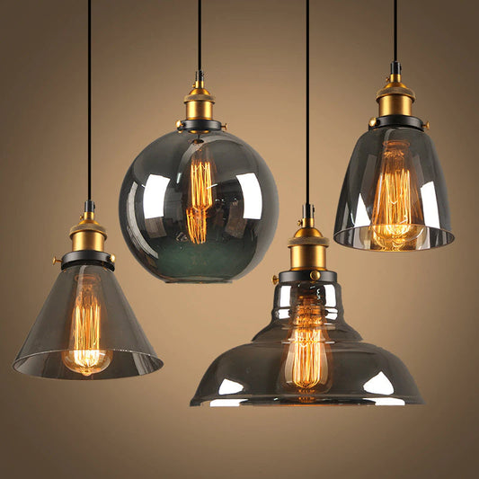 VintageGlow – Antieke Glas Pendellamp in Vintage Stijl