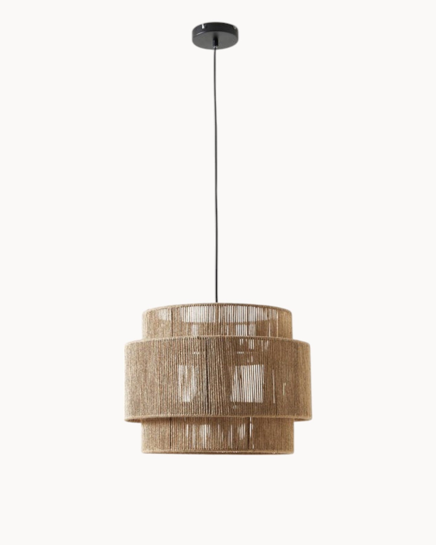 Elara Hanglamp – Jute met Natuurlijk Uiterlijk, Ø30 cm, H45 cm