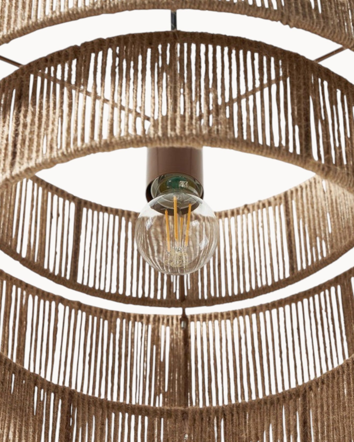 Elara Hanglamp – Jute met Natuurlijk Uiterlijk, Ø30 cm, H45 cm