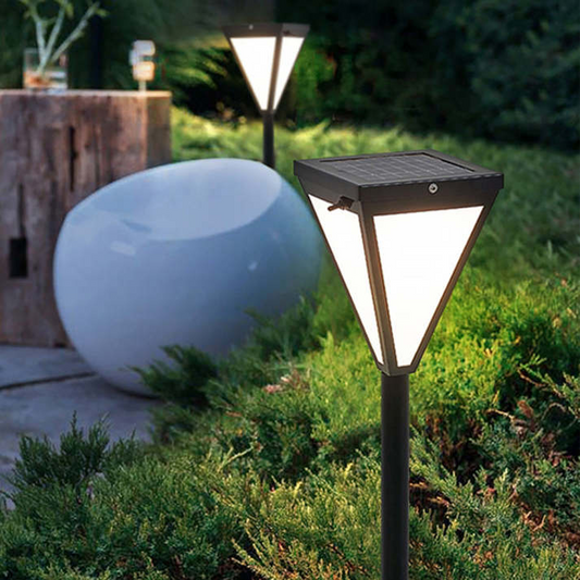 VernoLux – Moderne LED Buitenlamp van Metaal en Acryl in Stijlvol Zwart