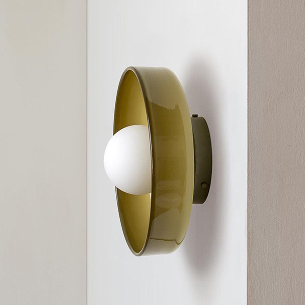 Amber Glow - Moderne plafondlamp met amberkleurig glas (25-35 cm, G9 LED)