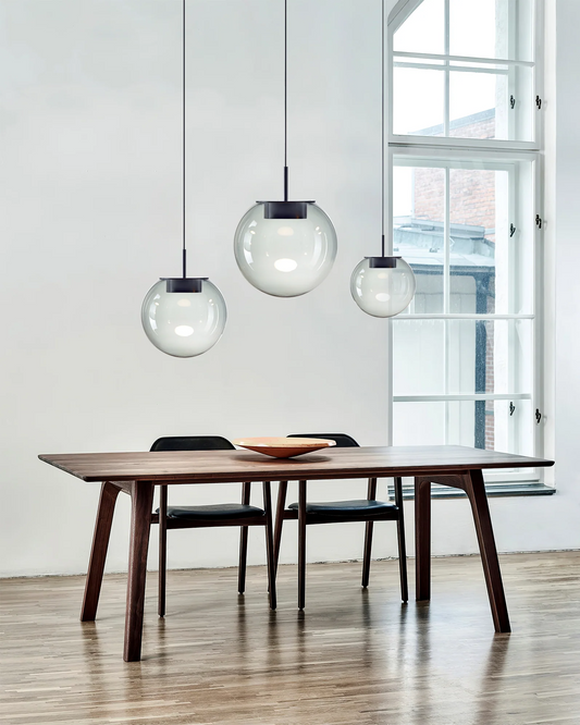 Valina Hanglamp – Modern LED Design, Luxe Glas & Galvaniseerd Metaal