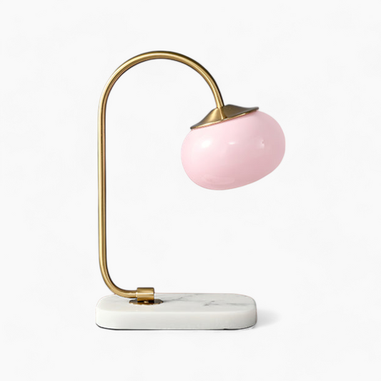 Astra – Moderne Metaal- en Glas Tafellamp met Marmorvoet